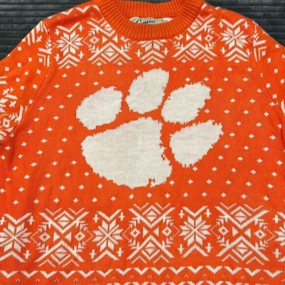 Campus Specialties Clemson University Ugly Christmas Sweater Size XL - Picture 2 of 7